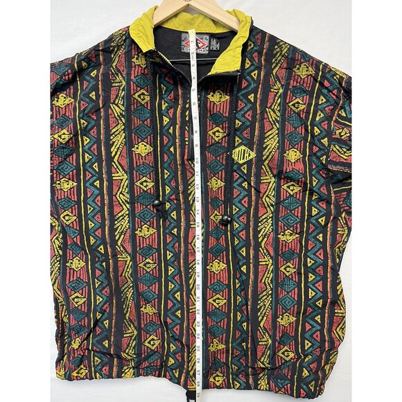 Vintage Men’s GOTCHA Surf Jacket Windbreaker 1/4 Zip Large RARE 90s Geometric - Picture 10 of 15